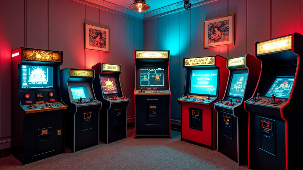 Retro gaming consoles and arcade machines